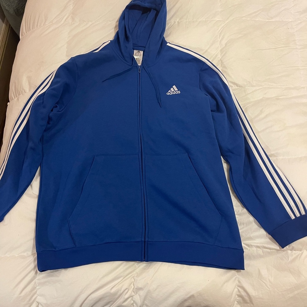 Men’s Addias hoodie, blue size 3XLT, never worn